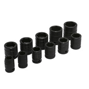 Urrea 1/2" Drive Impact Socket, SAE, 11 pcs 74102